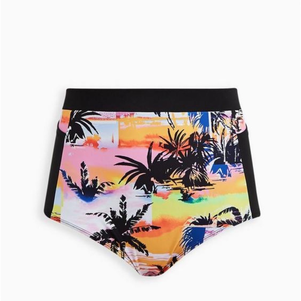 Torrid Active Wireless Racerback Bikini Top & High Rise Swim Bottom - Picture 5 of 6